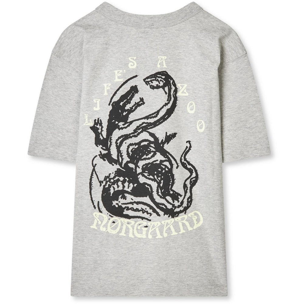 Køb Mads Nørgaard Light Grey Melange Dry Single Theo Tee