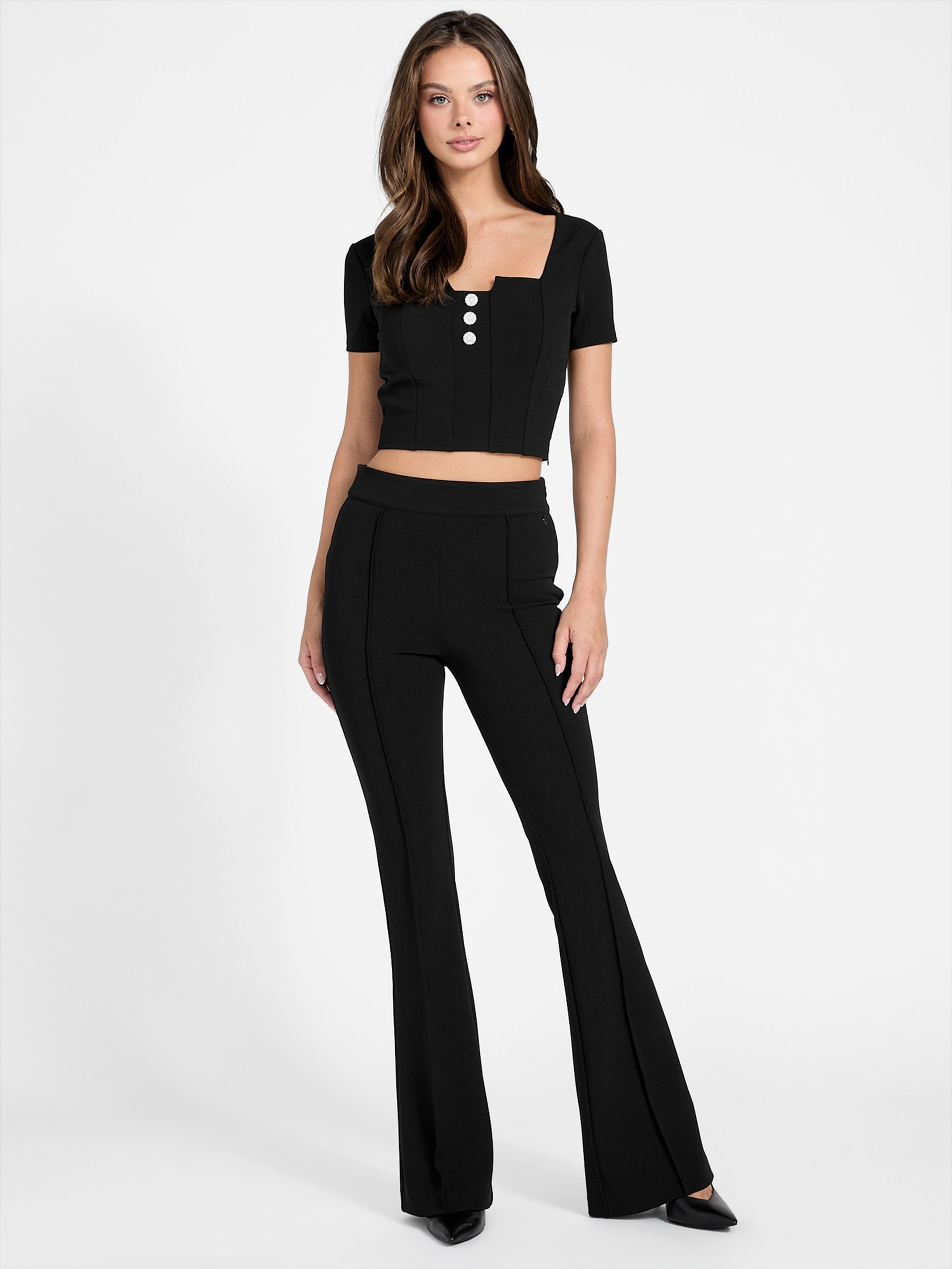 blusa com decote quadrado