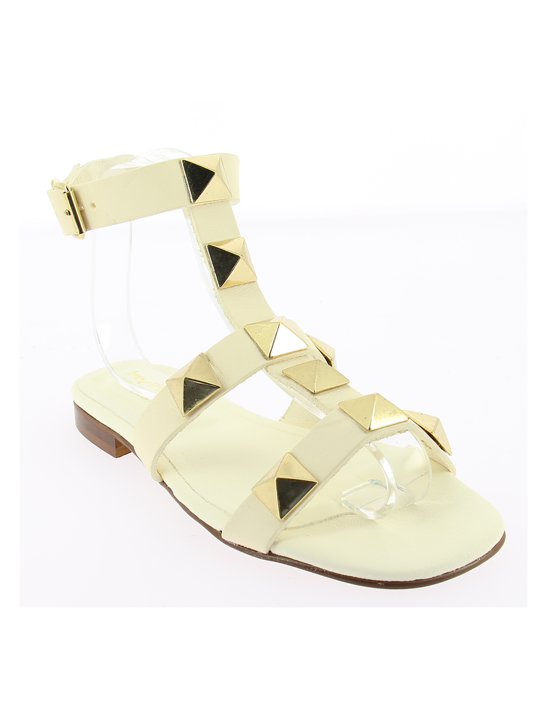 hylton sandales femme sunrise ivory cuir blanc