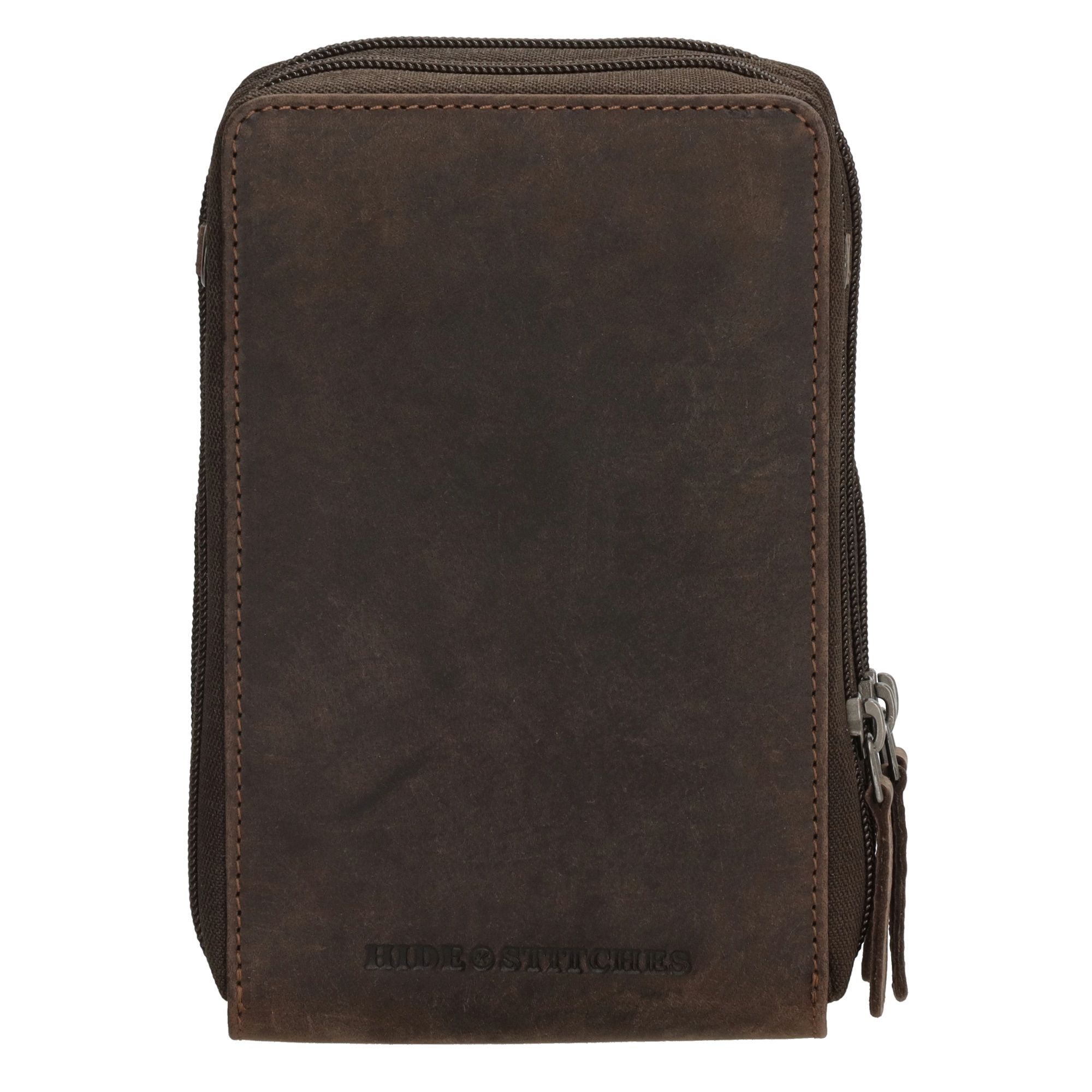 Hide & Stitches Idaho Telefoontasje Donkerbruin