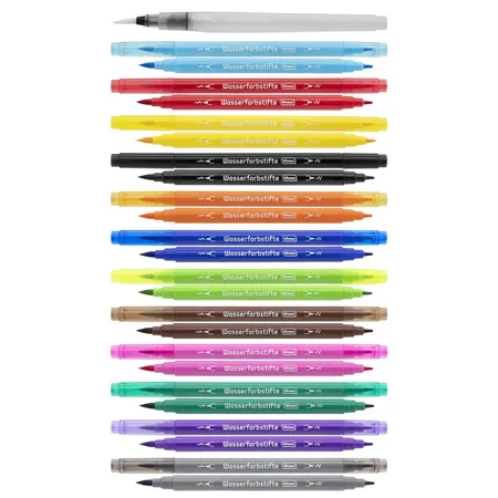 Idena Wasserfarbstifte Duo 12 Farben
