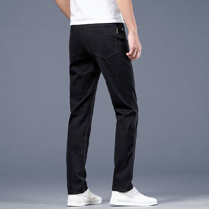 Nataro - Halfhoge effen rechte broek