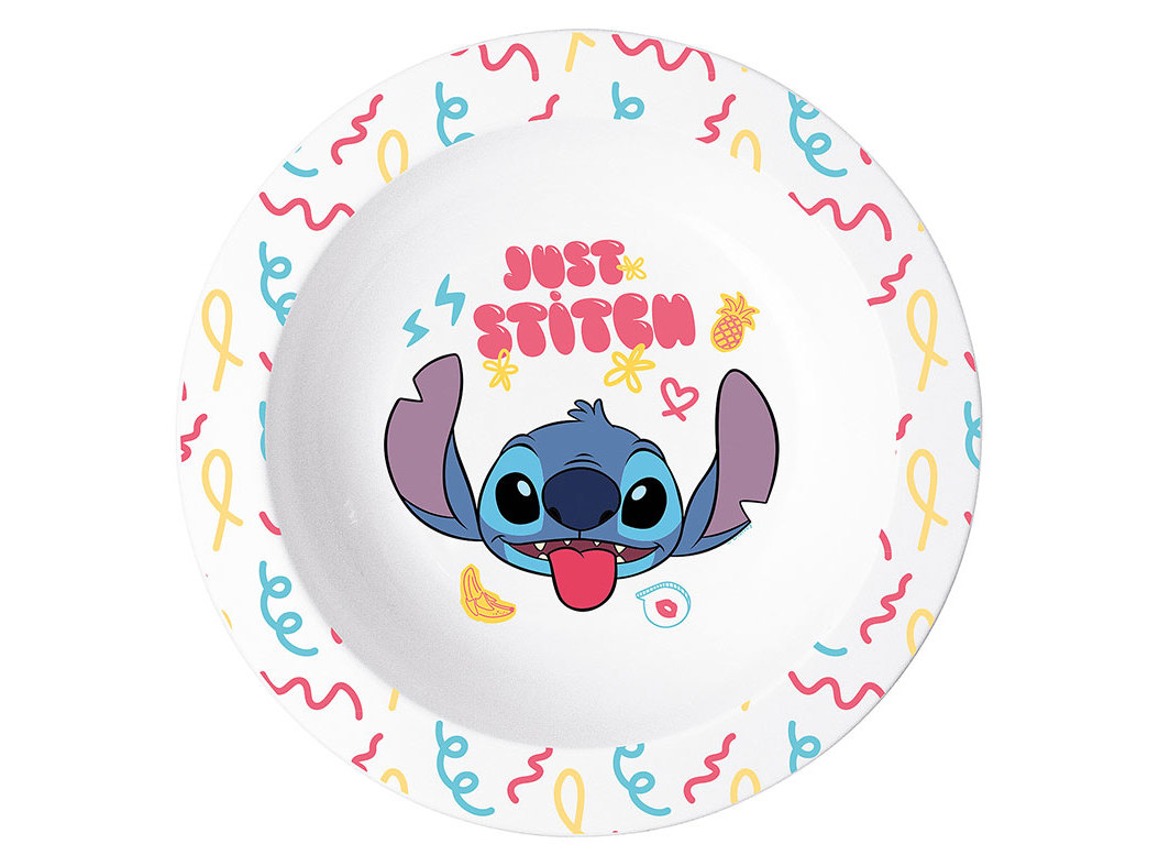 TAÇA PLÁSTICO STITCH REUTILIZÁVEL 16CM