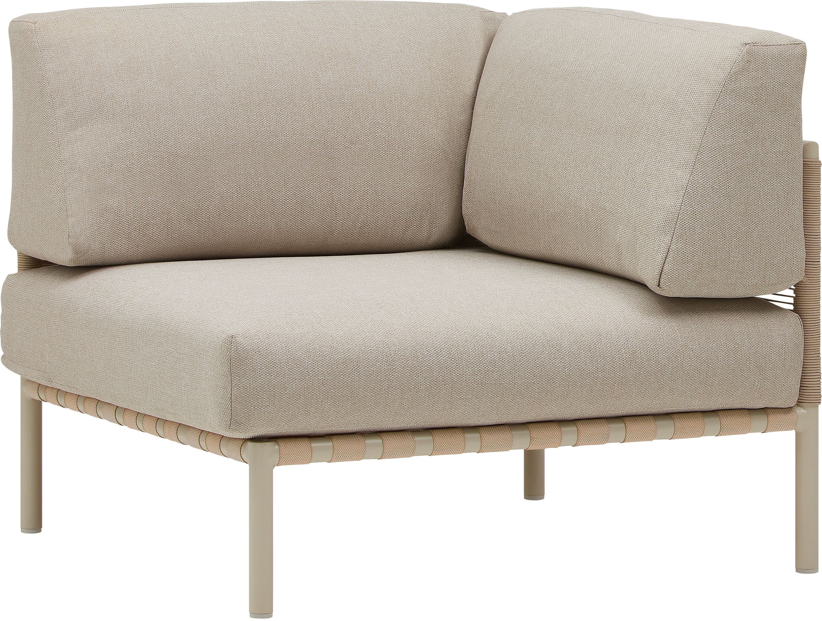 HORIZON Lounge Eckelement - Sand / B: 87.0 cm x T: 87.0 cm x H: 76.0 cm