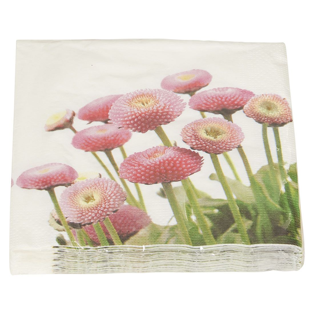 Serviett pink sunflower 20pk
