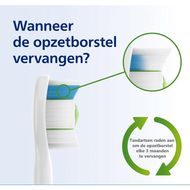 Philips Sonicare Optimal Opzetborstels Wit W2 Zwart 2P- HX6062/13