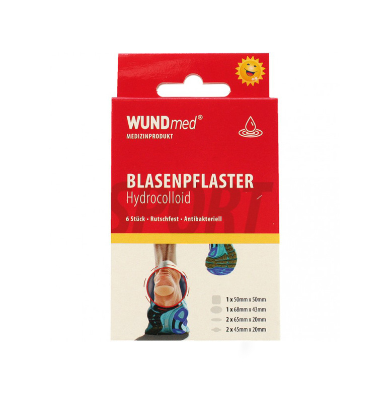 (6-tlg. Set) Blasenpflaster Hydrocolloid Rutschfeste Antibakterielle Pflaster