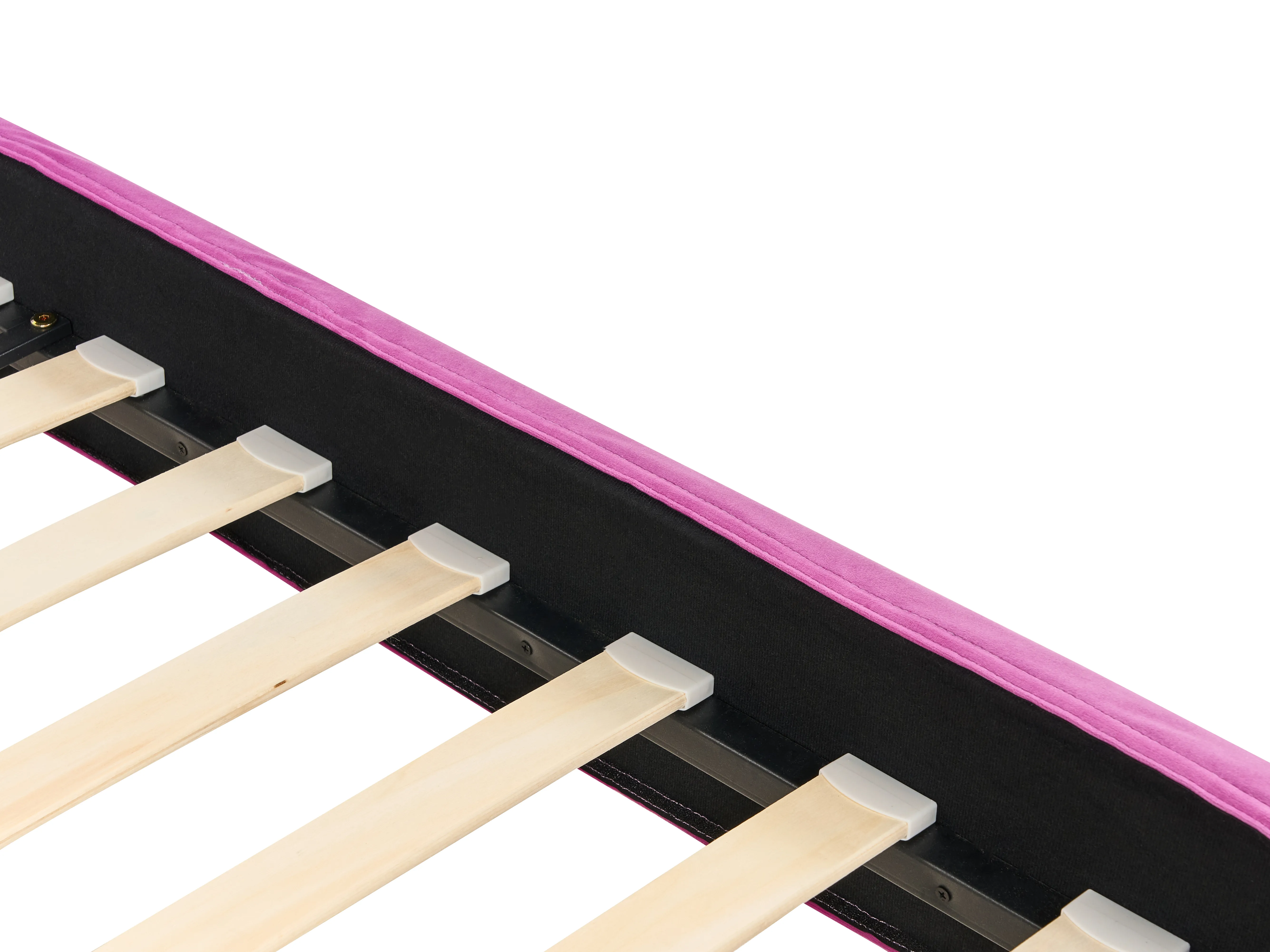 Bedframe hoes Fluweel FITOU 90 x 200 cm Fuchsia
