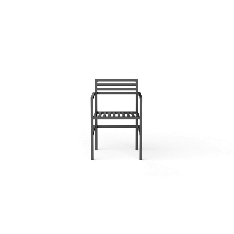 Nine 19 outdoors dining stoel met arm groen