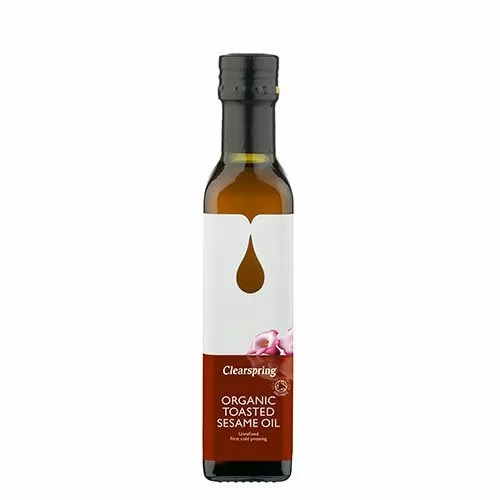 Clearspring Ristet Sesam olie Ø - 250 ml.