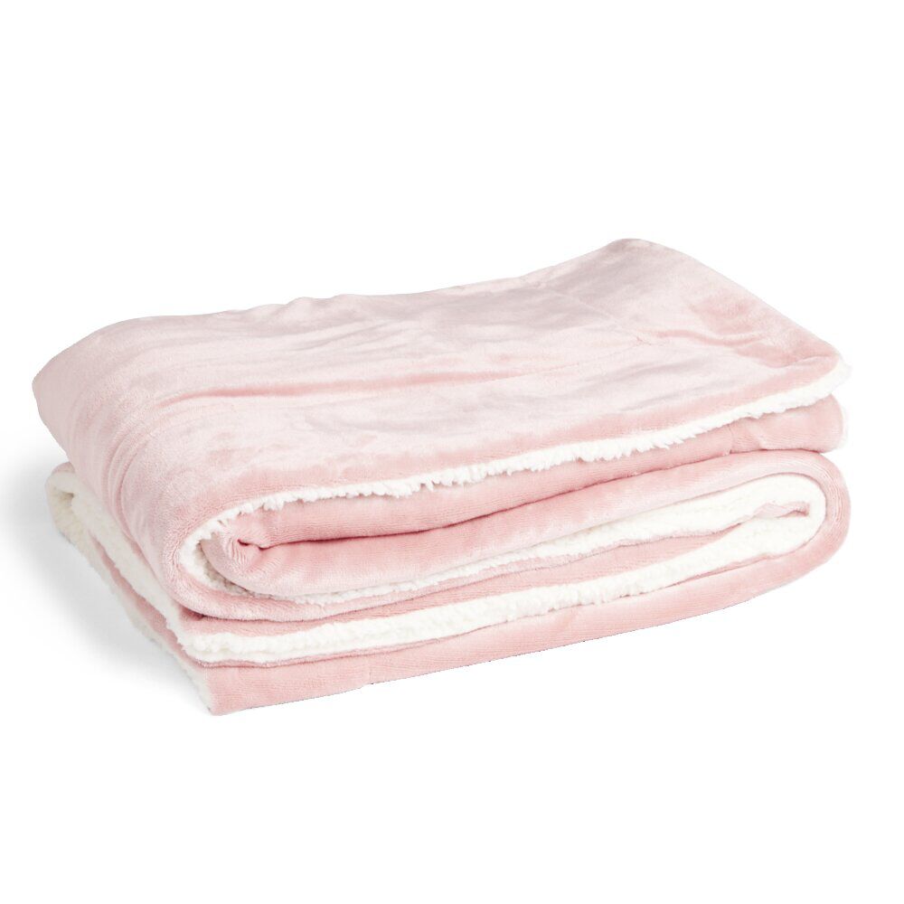 Plaid pilou pilou rose 127x152cm