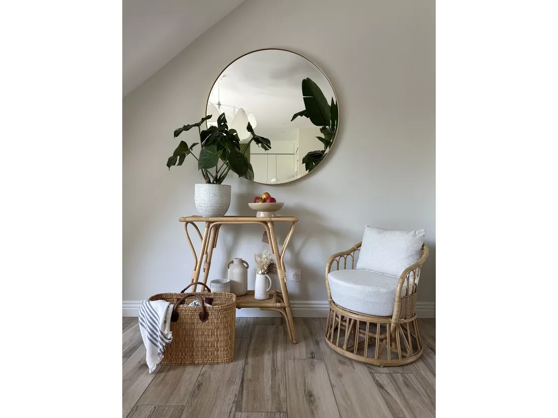 Console en Rotin Naturel