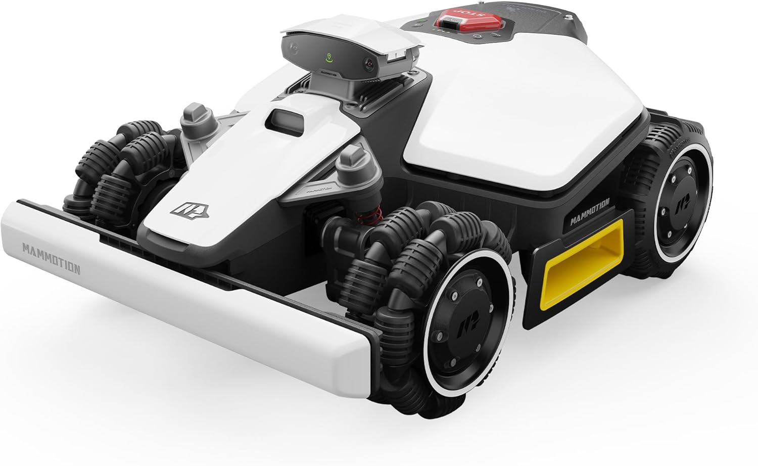 MAMMOTION LUBA mini AWD 800 Mähroboter ohne Begrenzungskabel, NetRTK+Vision, Keine RTK-Antenne erforderlich, Auto-Kartierung, Empf. 800m², Max. 1000m², mit 4G-Modul, 80% Steigung