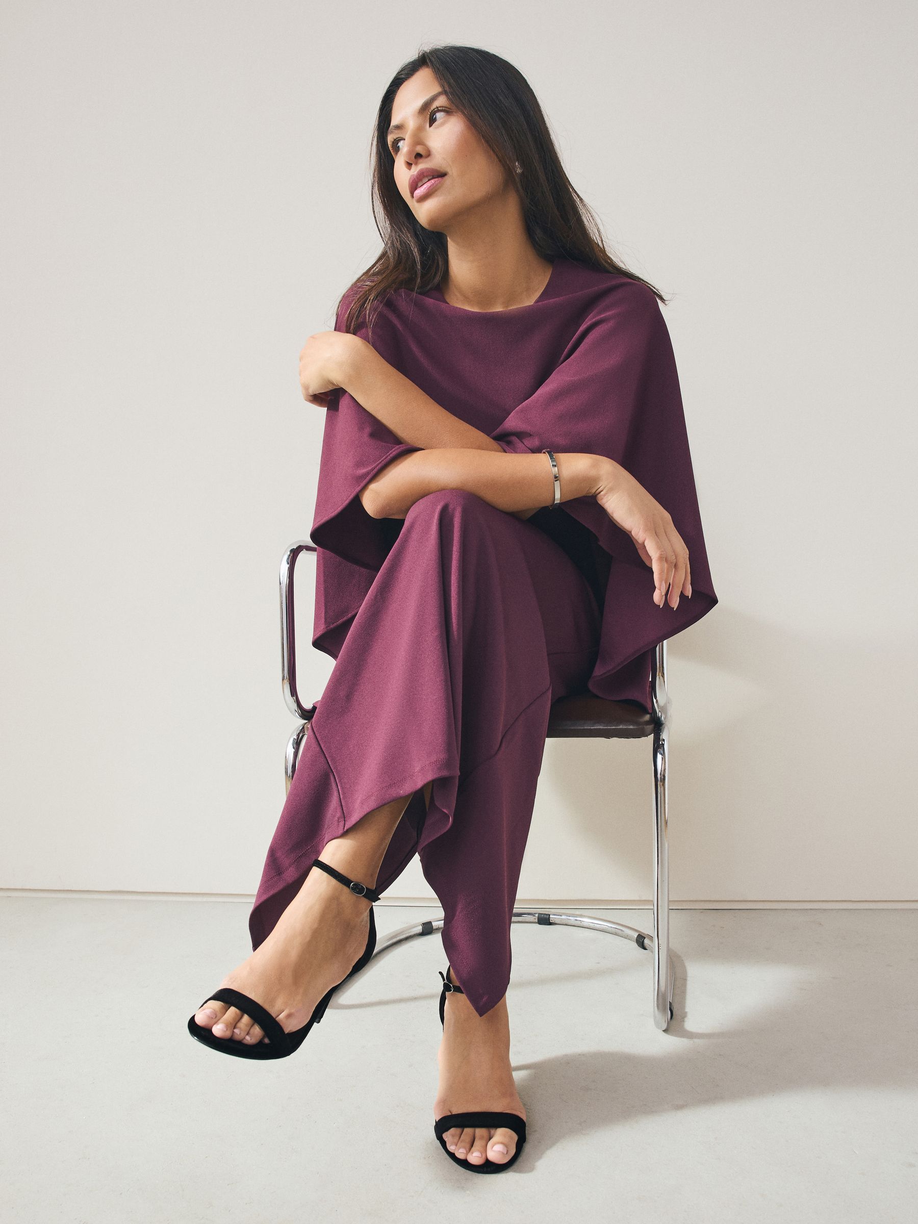 Zwart fluweel - Forever Comfort® Strappy Heeled Sandals