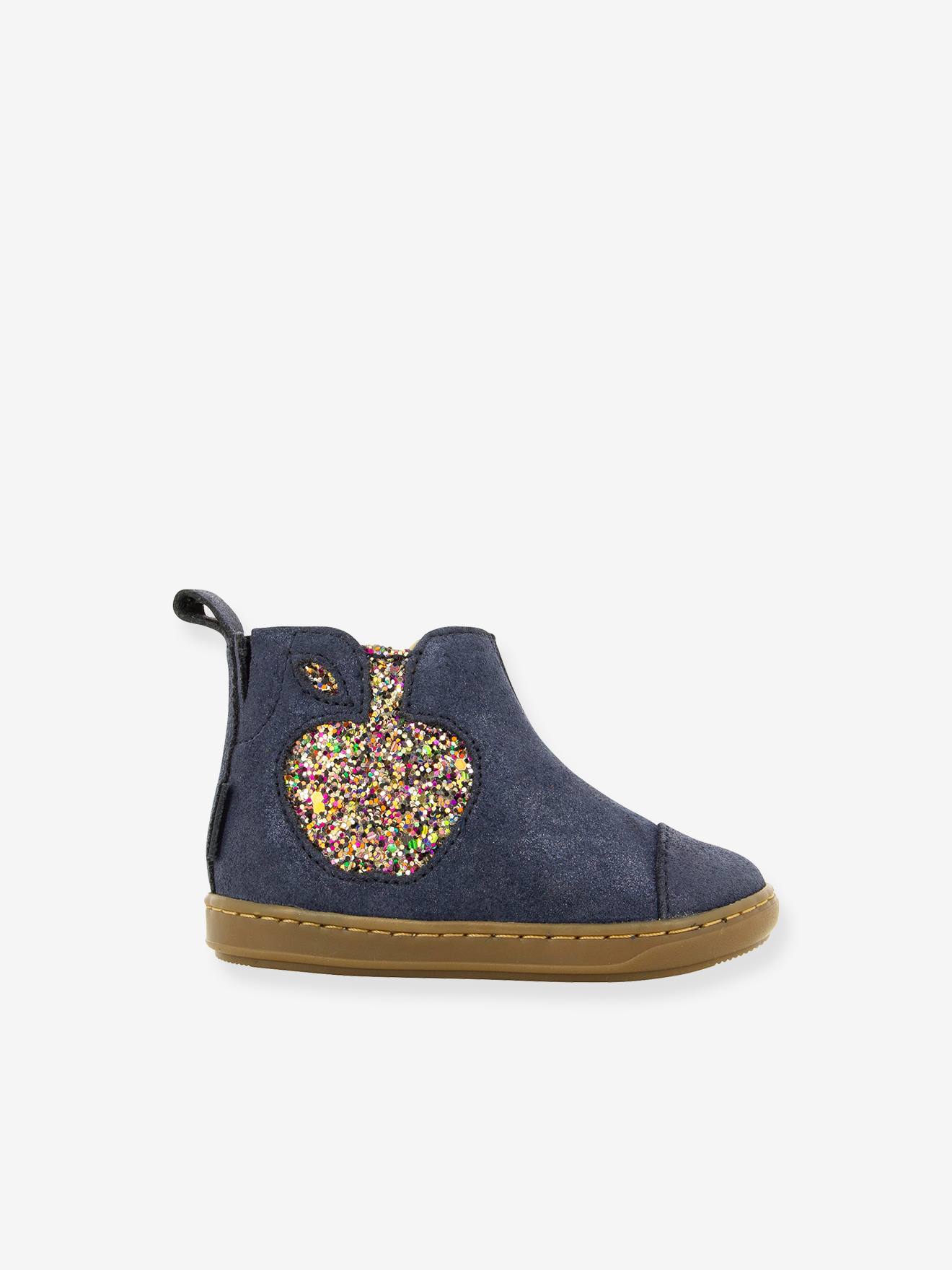 Sapatinhos de bebê Bouba Apple Aegean SHOO POM® azul marinho