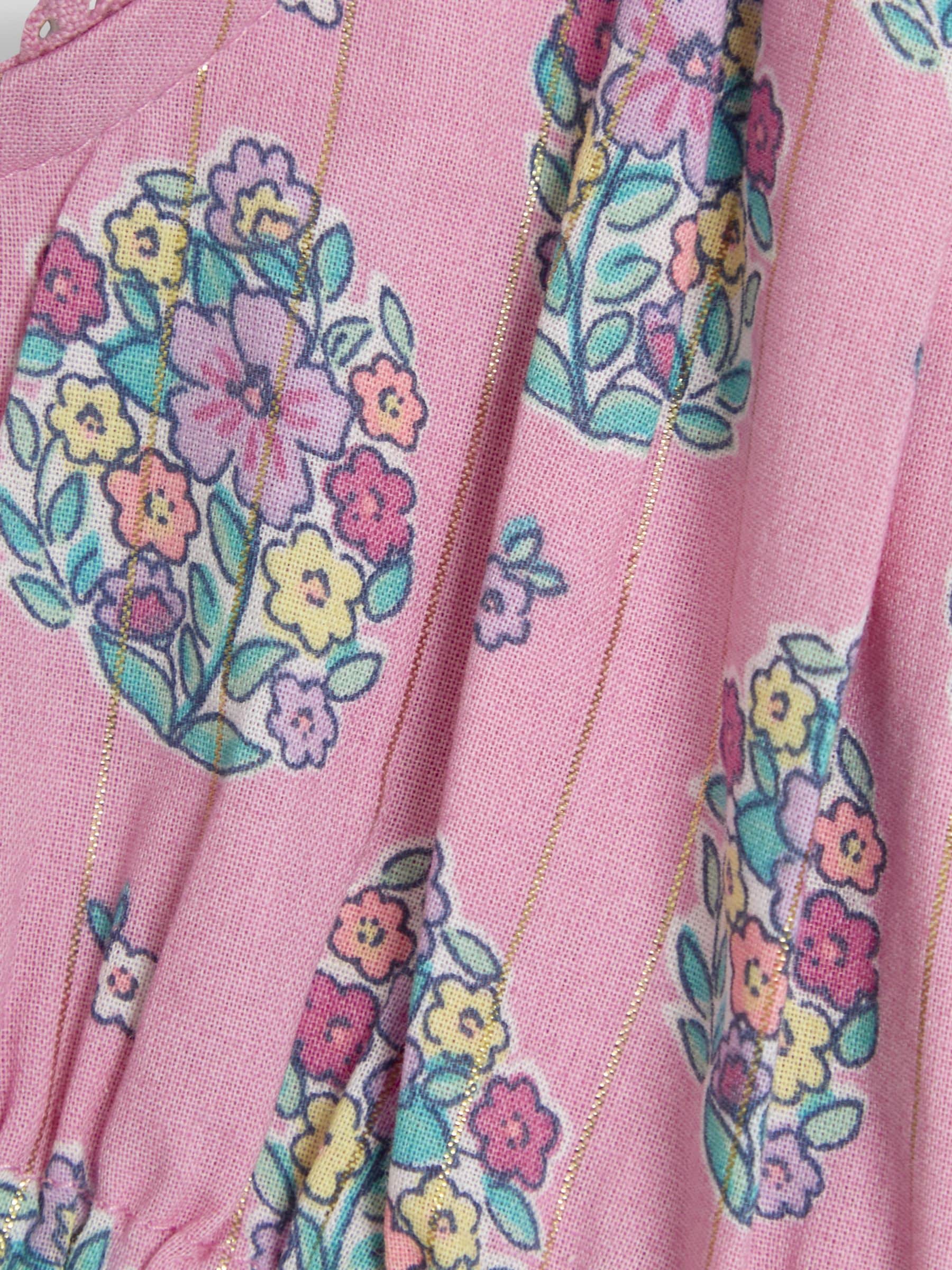 Jojo Maman Bébé jumpsuit met ruchemouwtjes