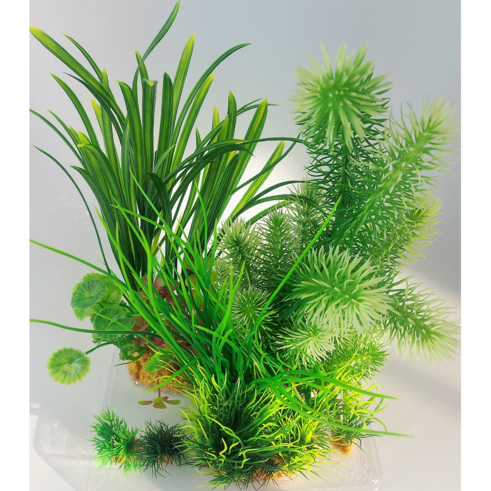 Déco plantkit idro n°3 plantes artificielles 6 pieces h 28 cm décoration d'