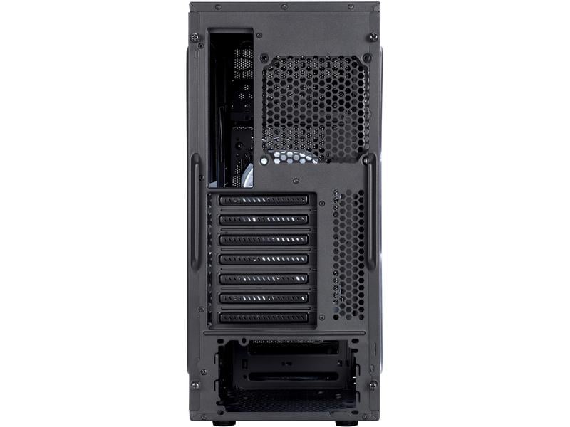 Fractal Design PC-Gehäuse Focus G Schwarz Leises Mid-Tower Gehäuse für ATX Mainboards mit grossem Sichtfenster