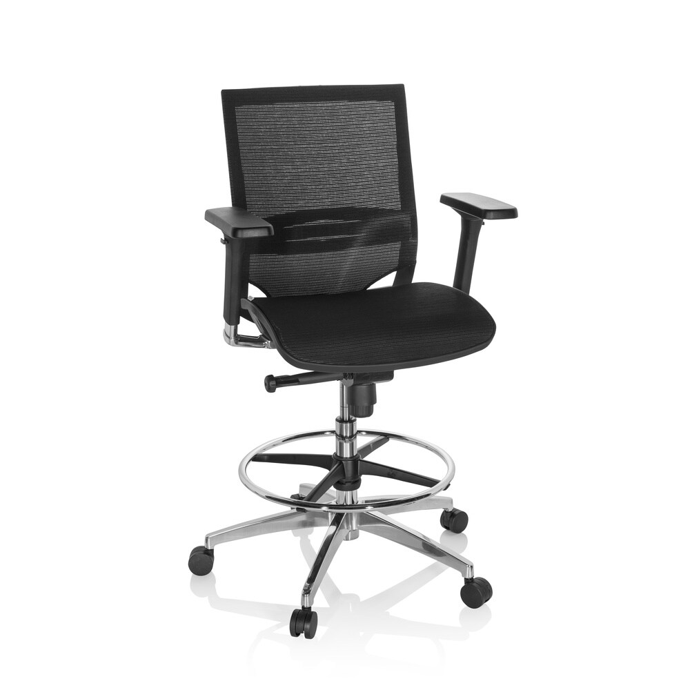 Counterstuhl TOP WORK 78 Netzstoff mit Armlehnen (höhenverstellbar) hjh OFFICE
