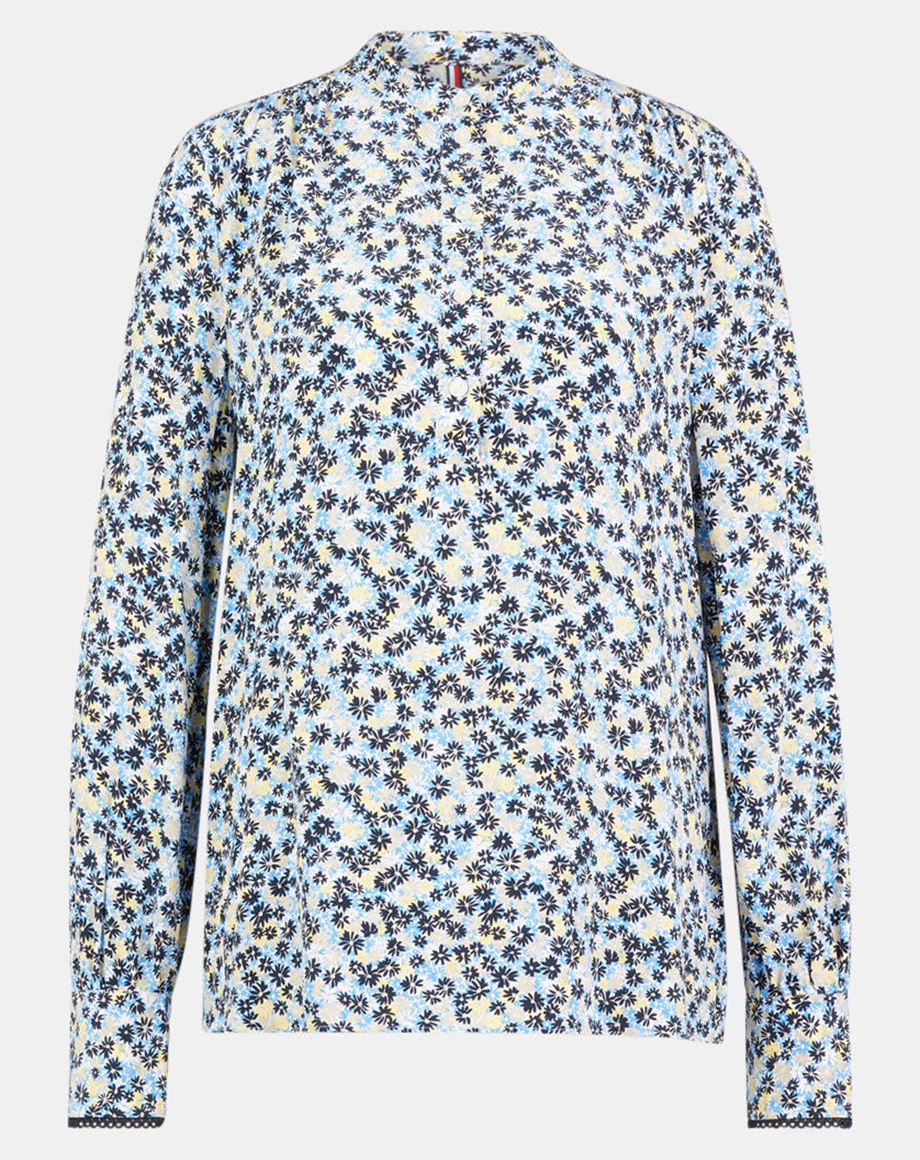 Tommy Hilfiger Blouse imprimée à fleurs bleu/jaune