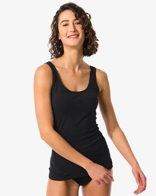 débardeur femme noir