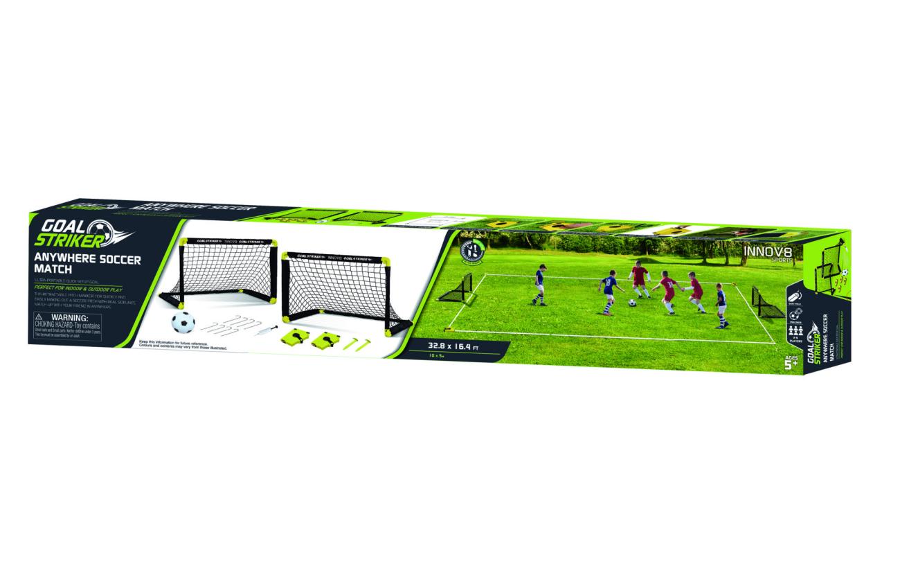 Anywhere Soccer Match voetbalveld met 2 goals
