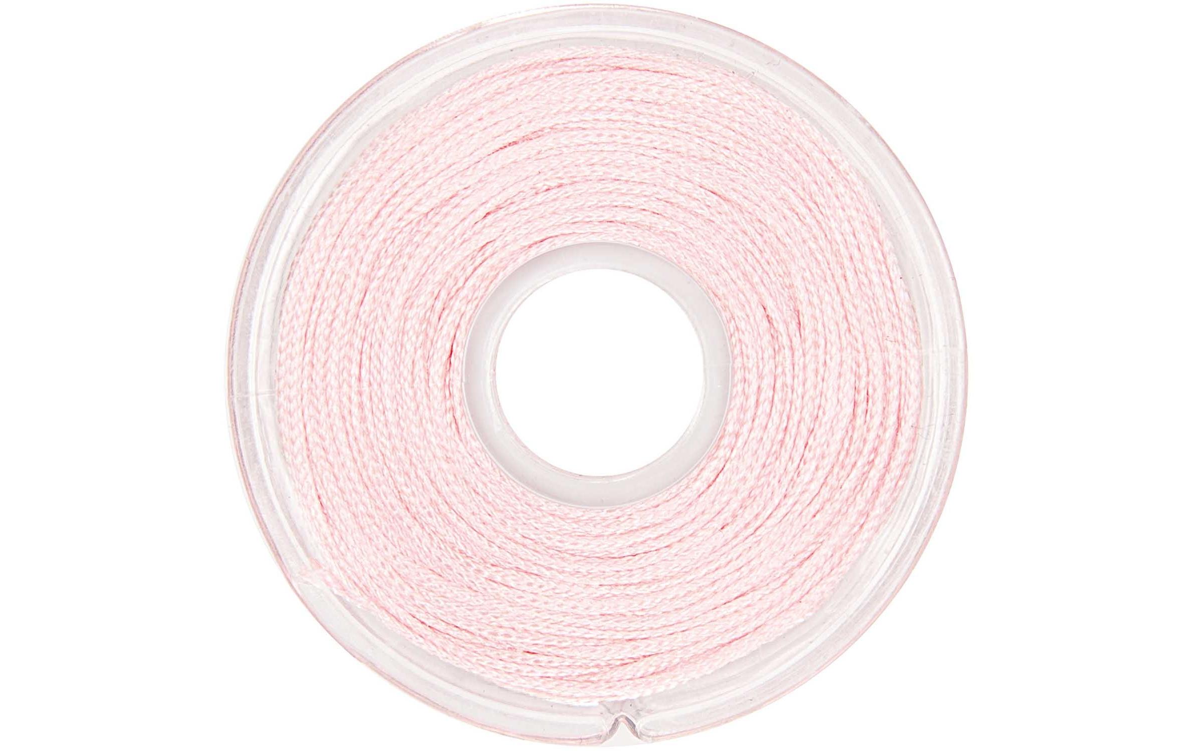 Kordelband Makramee 1 mm x 10 m, RosaMakrameeband