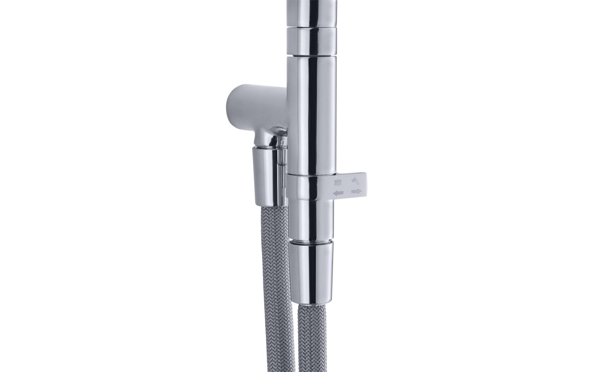 Duschsystem Naiad Turn, Verchromt<br>Duschsystem für Duschen und Badewannen