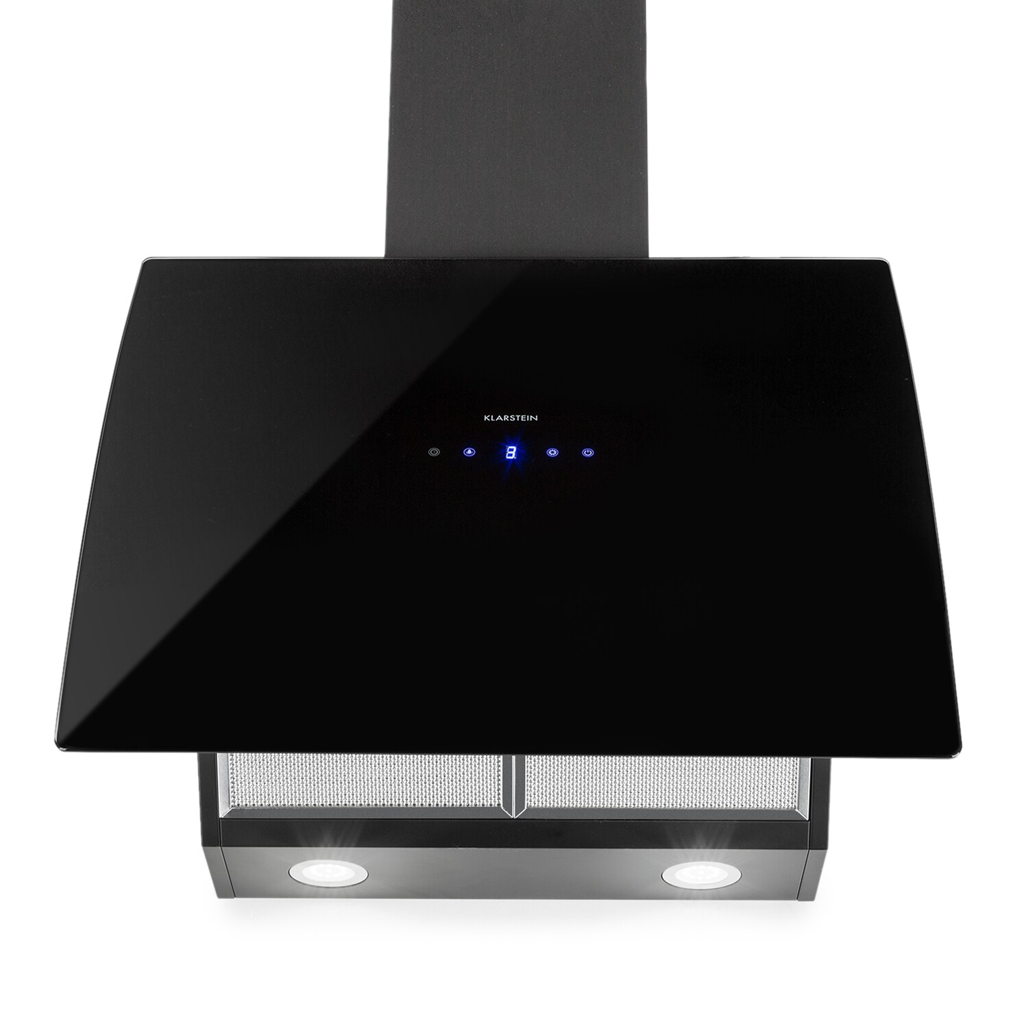 Annabelle 60 Dunstabzugshaube Glas 595 m³/h Touch-Armatur schwarz Schwarz