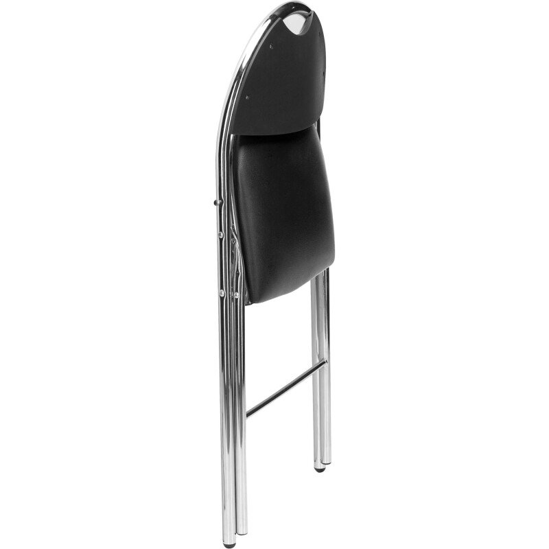 Chaise pliante SUPER CONFORT - vinyle noire
