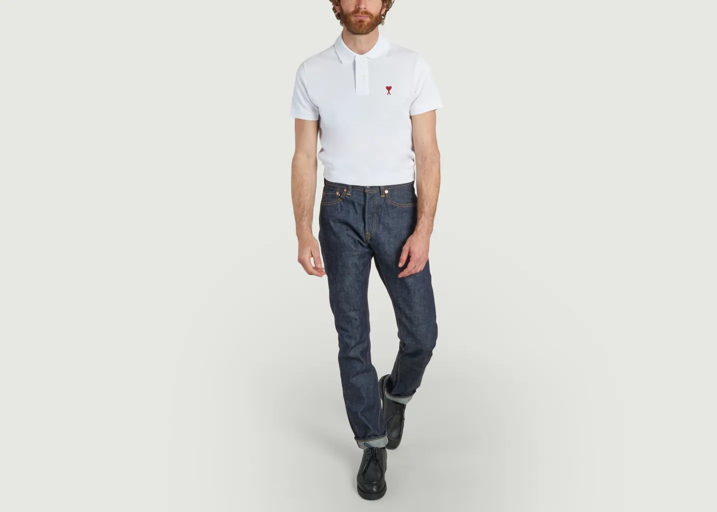 Jean 14.7oz Zimbabwe Cotton Legacy blue denim Natural Tapered Momotaro Jeans