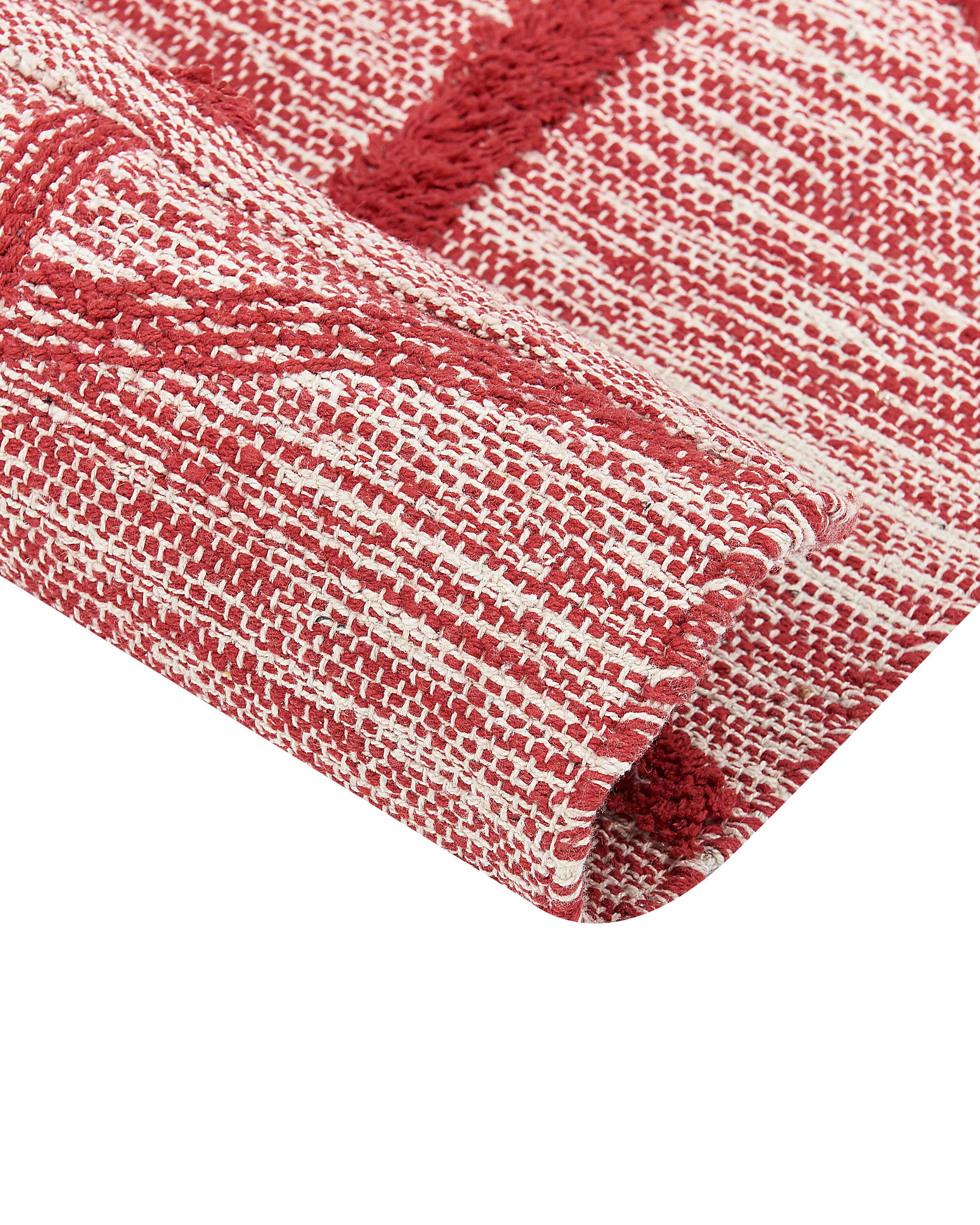 Vloerkleed SIVAS Rood 160 x 230 cm Katoen