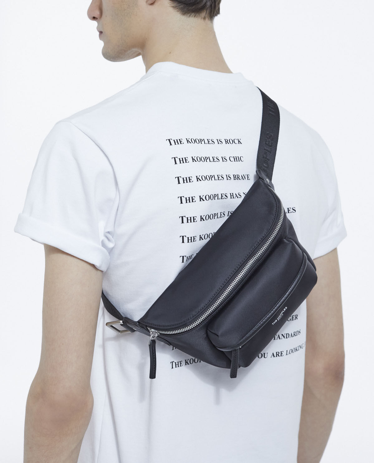 Sac banane nylon noir