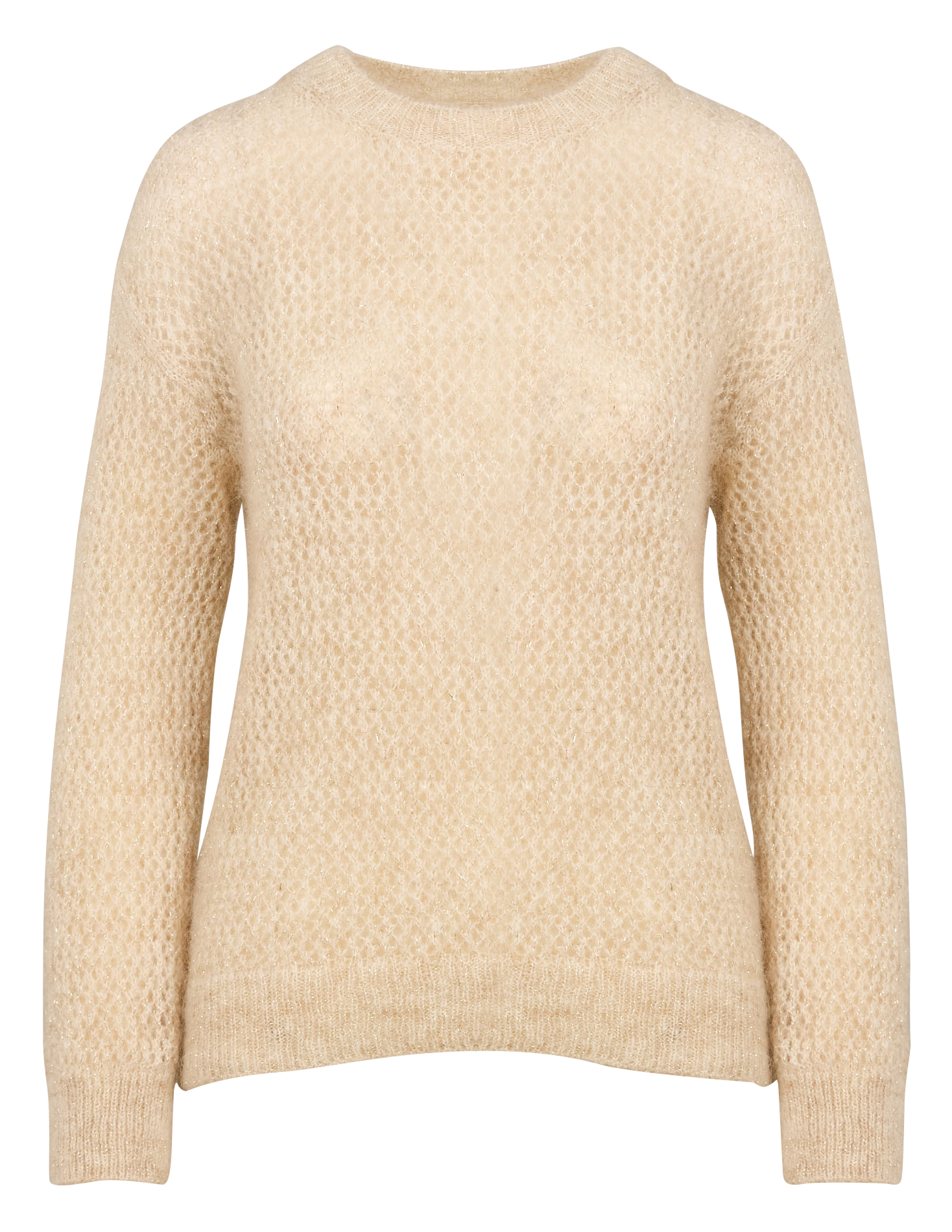 MELCHI - Pull ample en mohair mélangé | Beige