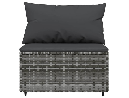 LES TENDANCES - Salon extérieur Salon de jardin-gris-3 places-63x63x0.4-485074