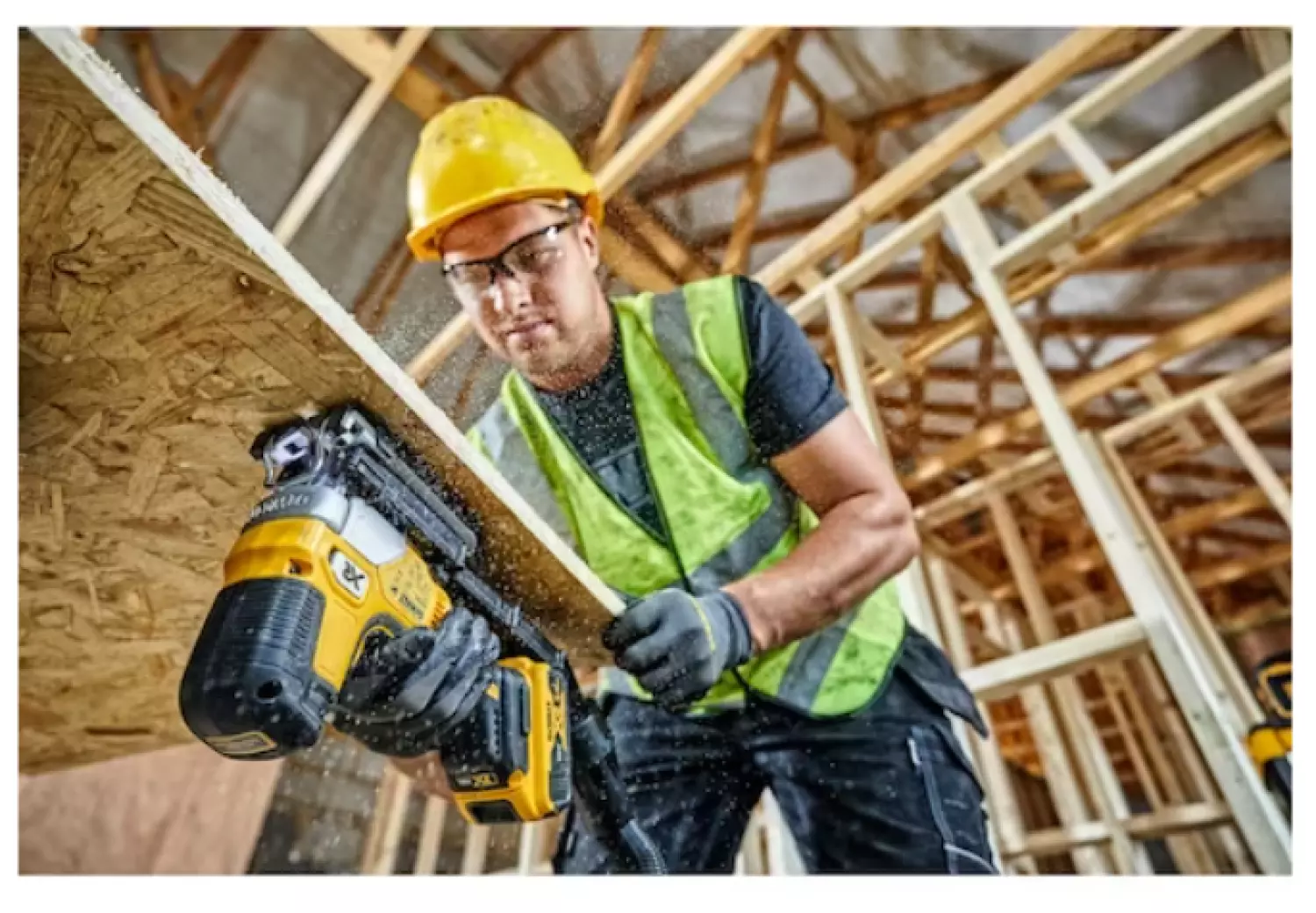 DeWALT DCS335P2 18V XR Li-Ion accu decoupeerzaag set (2x 5.0Ah accu) in TSTAK - T-greep - variabel - koolborstelloos