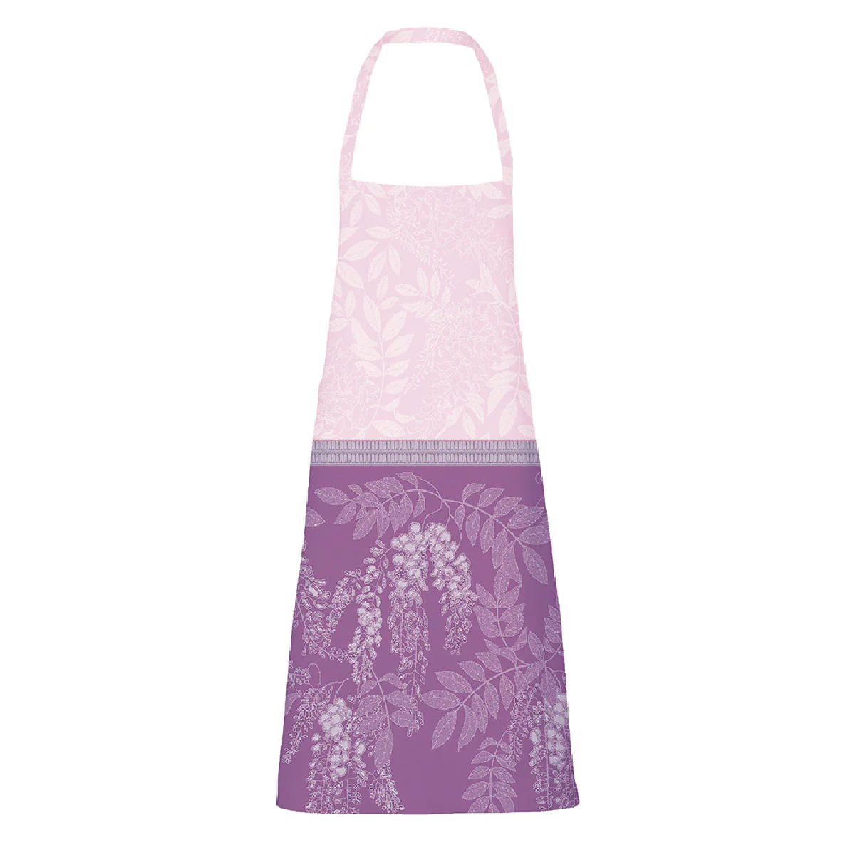 Tablier antitache déperlant pur coton violet 86x76 Garnier Thiebaut