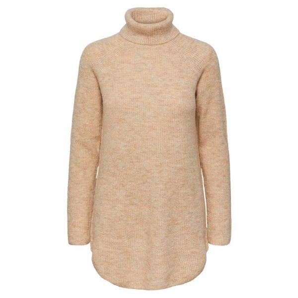 Pieces Ellen Long Sweater Beige XL Mulher