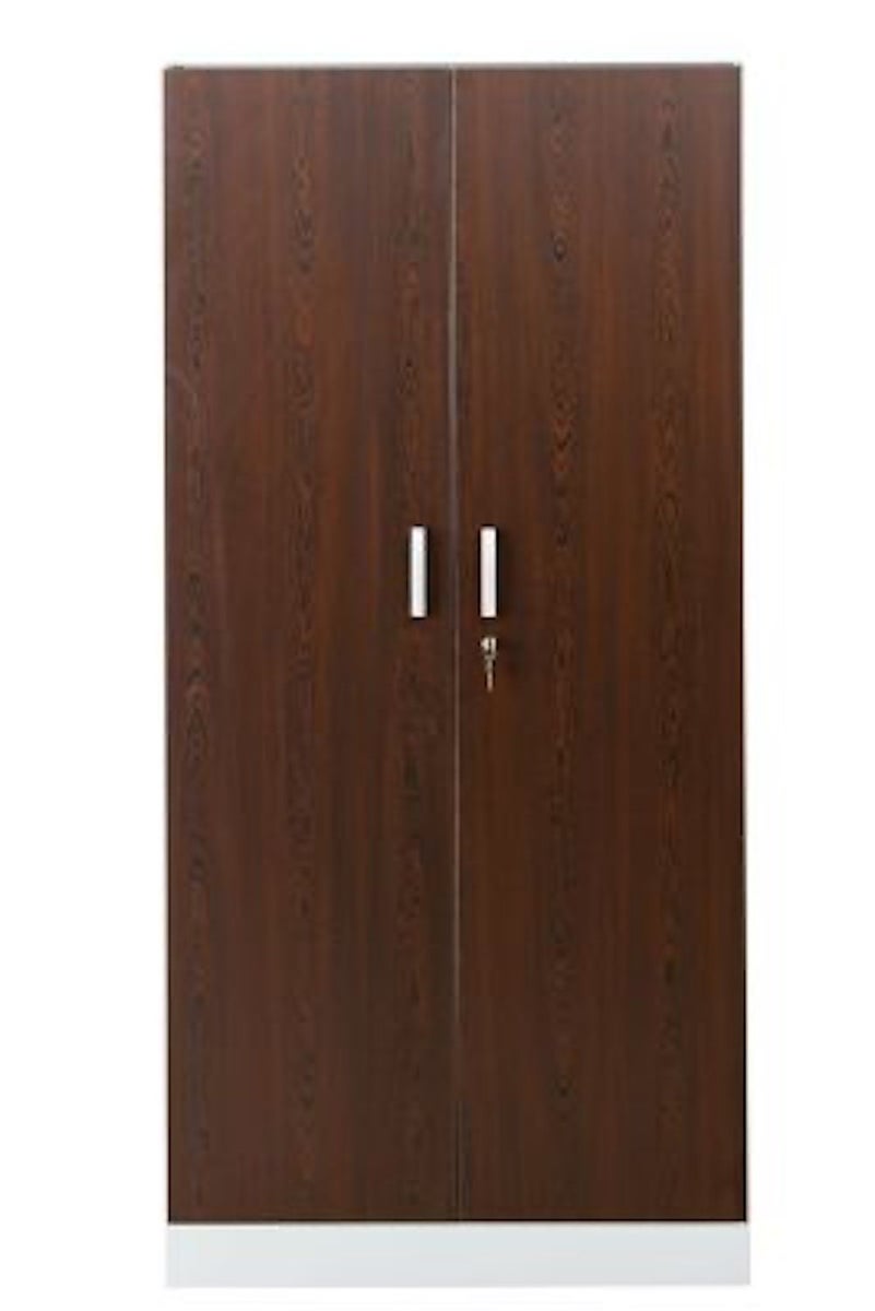 PROREGAL Beetle archiefkast met 4 legplanken, HxBxD 195 x 92 x 42 cm, wit & wengé