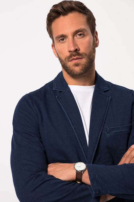 Sweatsakko, Vintage Look, Revers, bis 8 XL