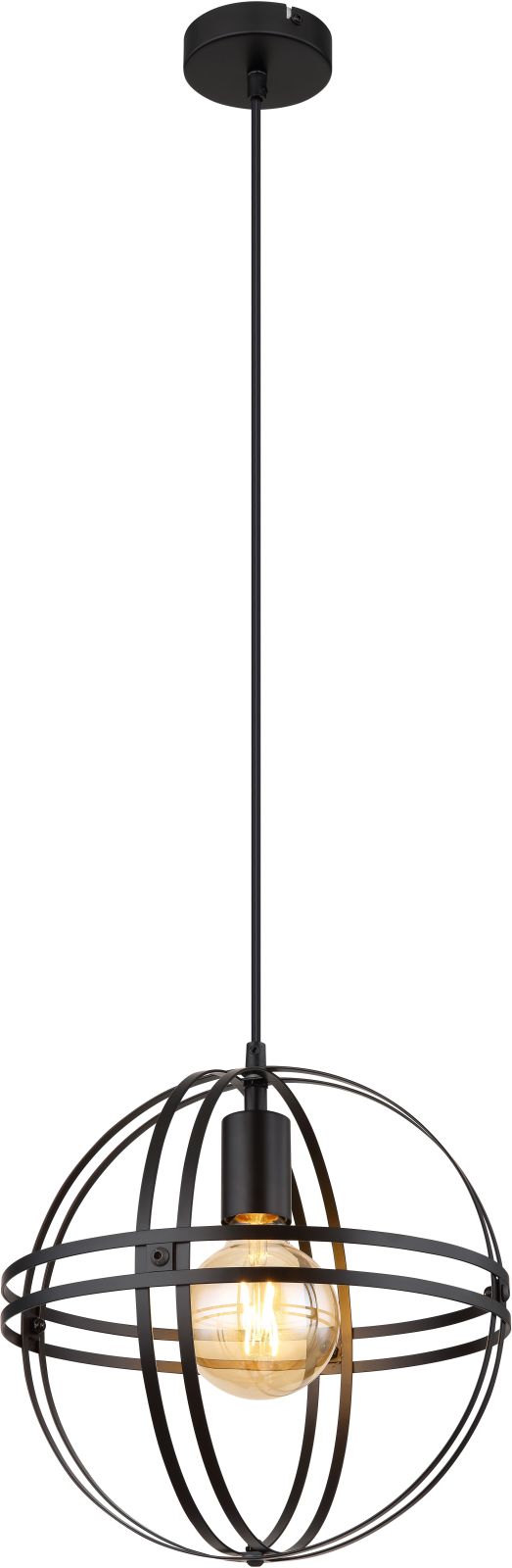 Hängeleuchte - schwarz - Ø 30 cm