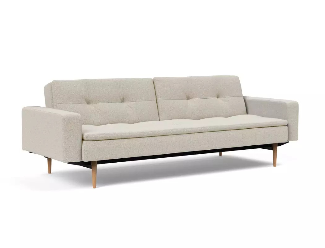 Schlafsofa mit Armlehnen Dublexo Styletto hell