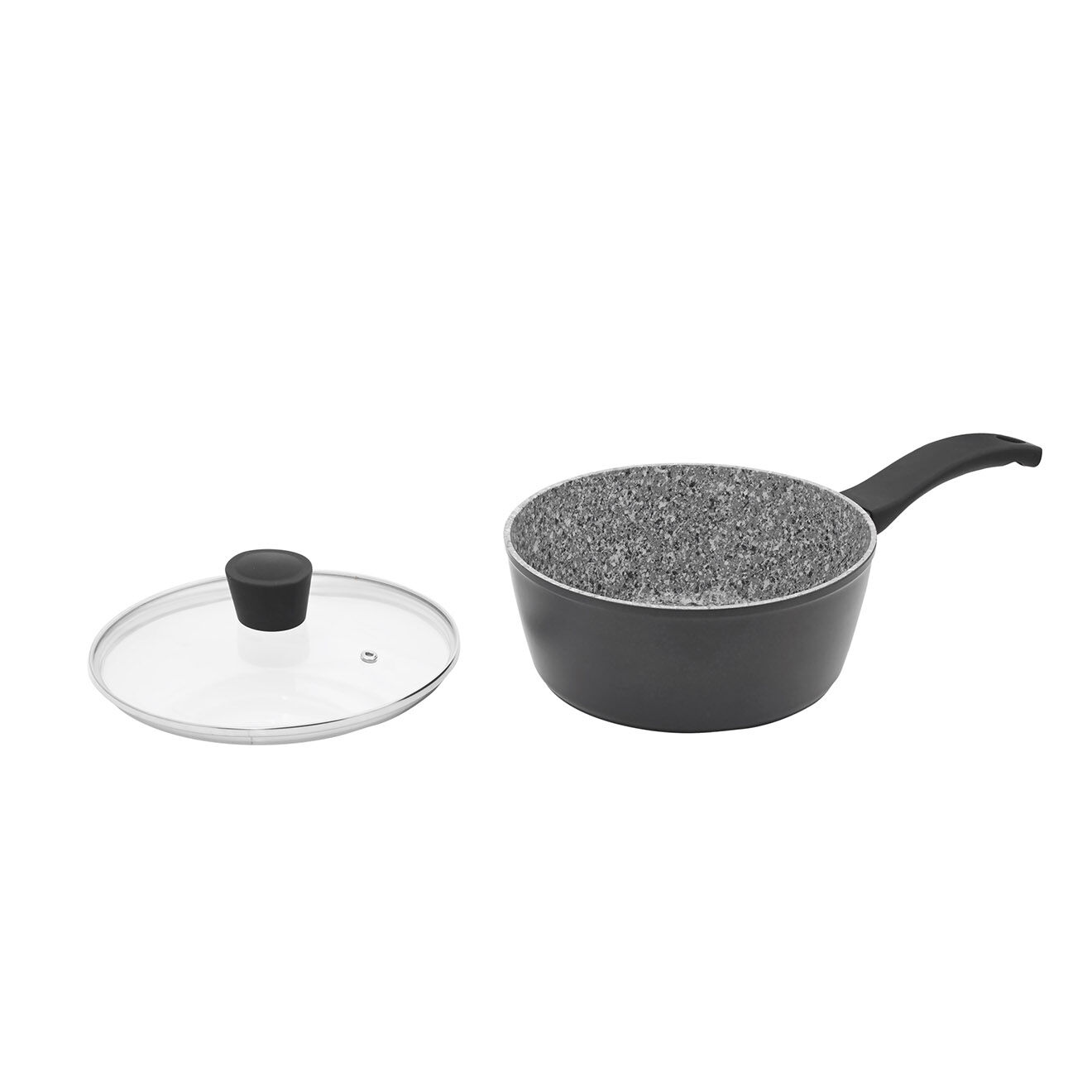 Kitchencook Casserole aluminium forgé induction granit infusion cas18tfi gris/noir - D.18 cm