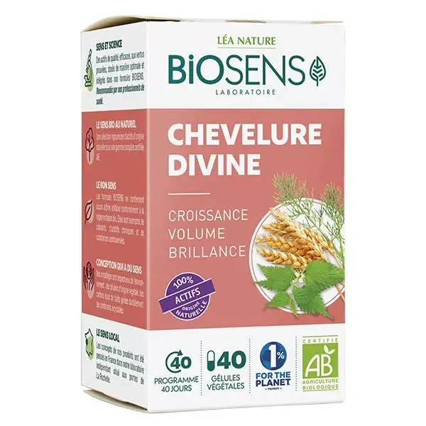Biosens Divine Hair Orgânico 40 cápsulas vegetais