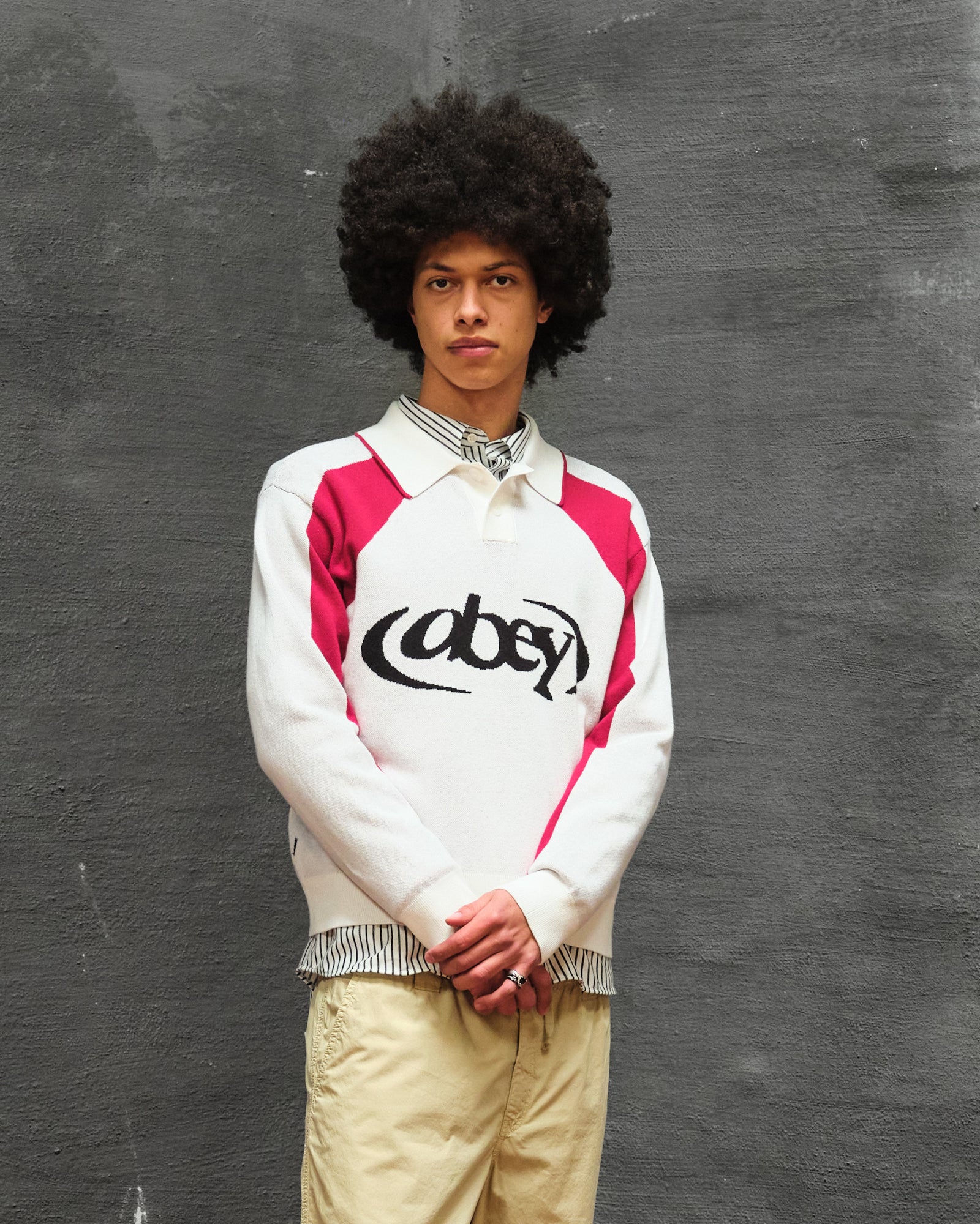 Obey<br>Soccer Polo Sweater