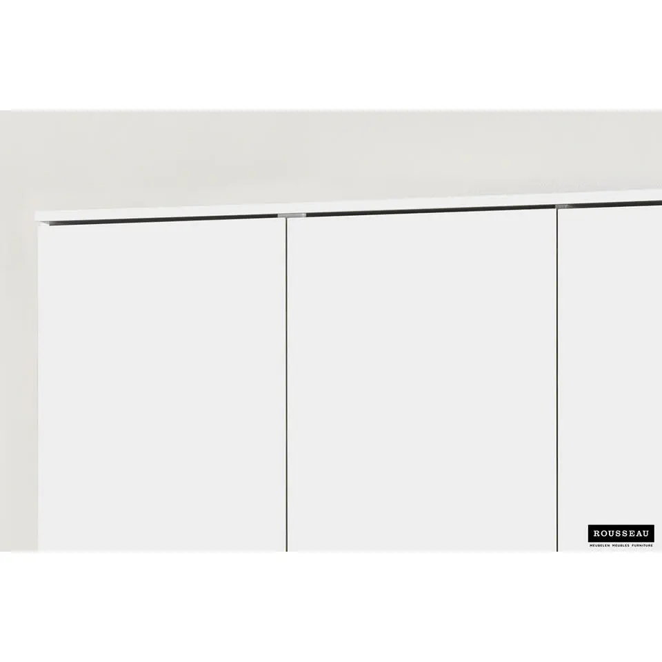 Opbergkast Ray 120cm met 3 deuren en 4 legplanken -wit