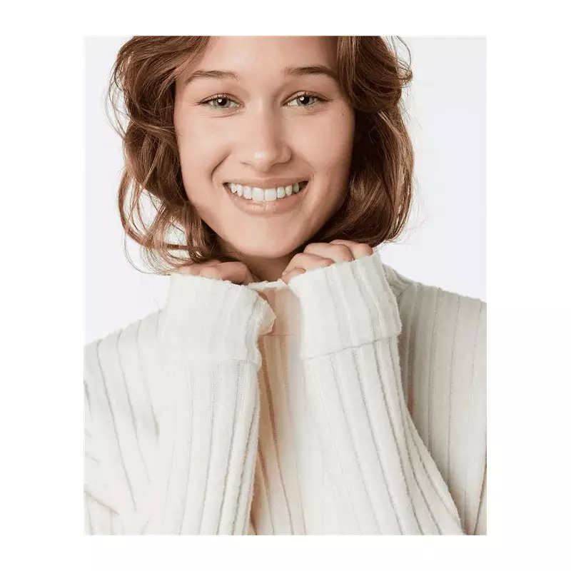 Pull femme RIPCURL Cosy Fleece Crew Ecru Marle XL