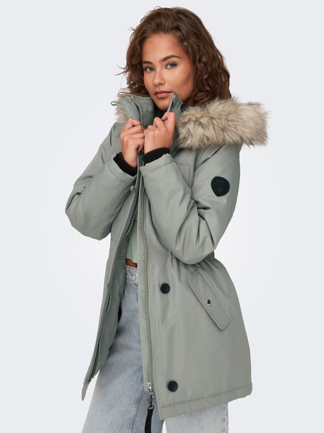 ONLIRIS Langer Parka Shadow