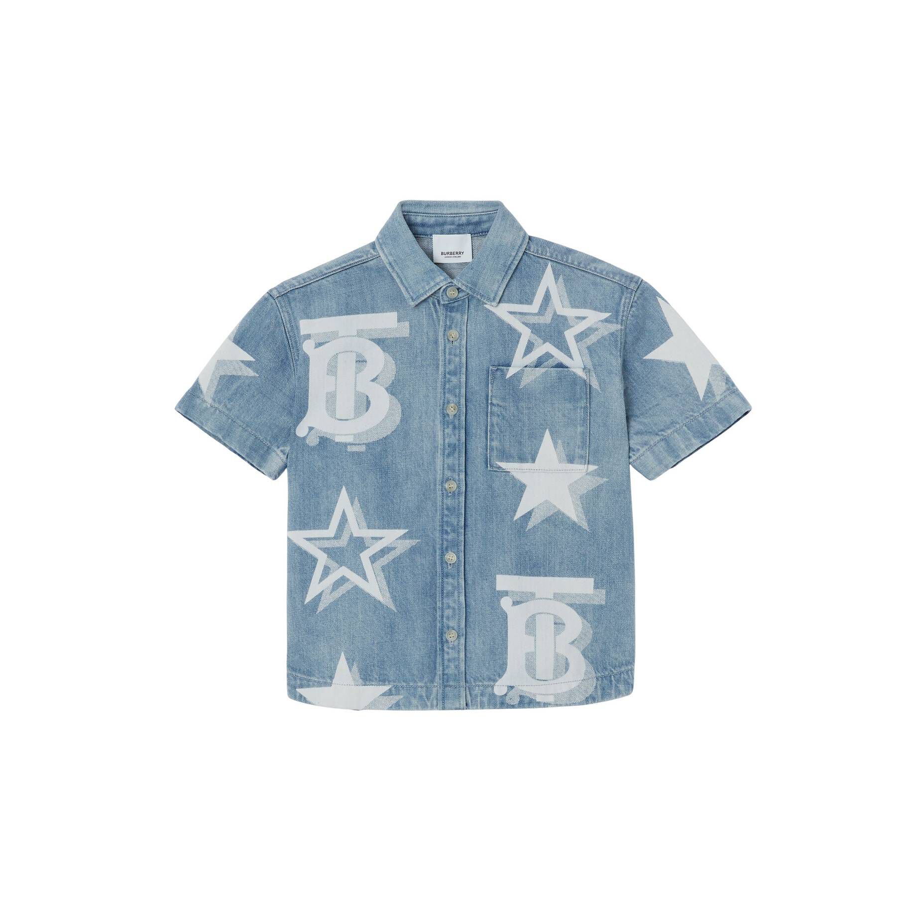 Burberry| Jungen Jeanshemd KB5 ALAN TB STAR Regular Fit Kurzarm