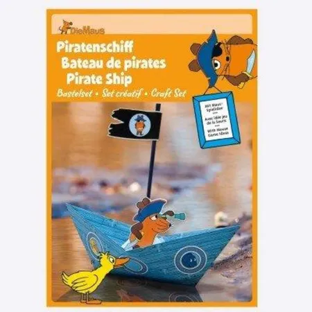 Heyda 204875564 - Die Maus Bastelset Piratenschiff